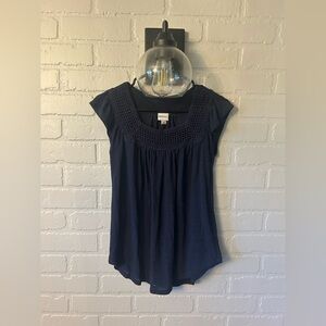 Merona Dark Blue Women's Blouse